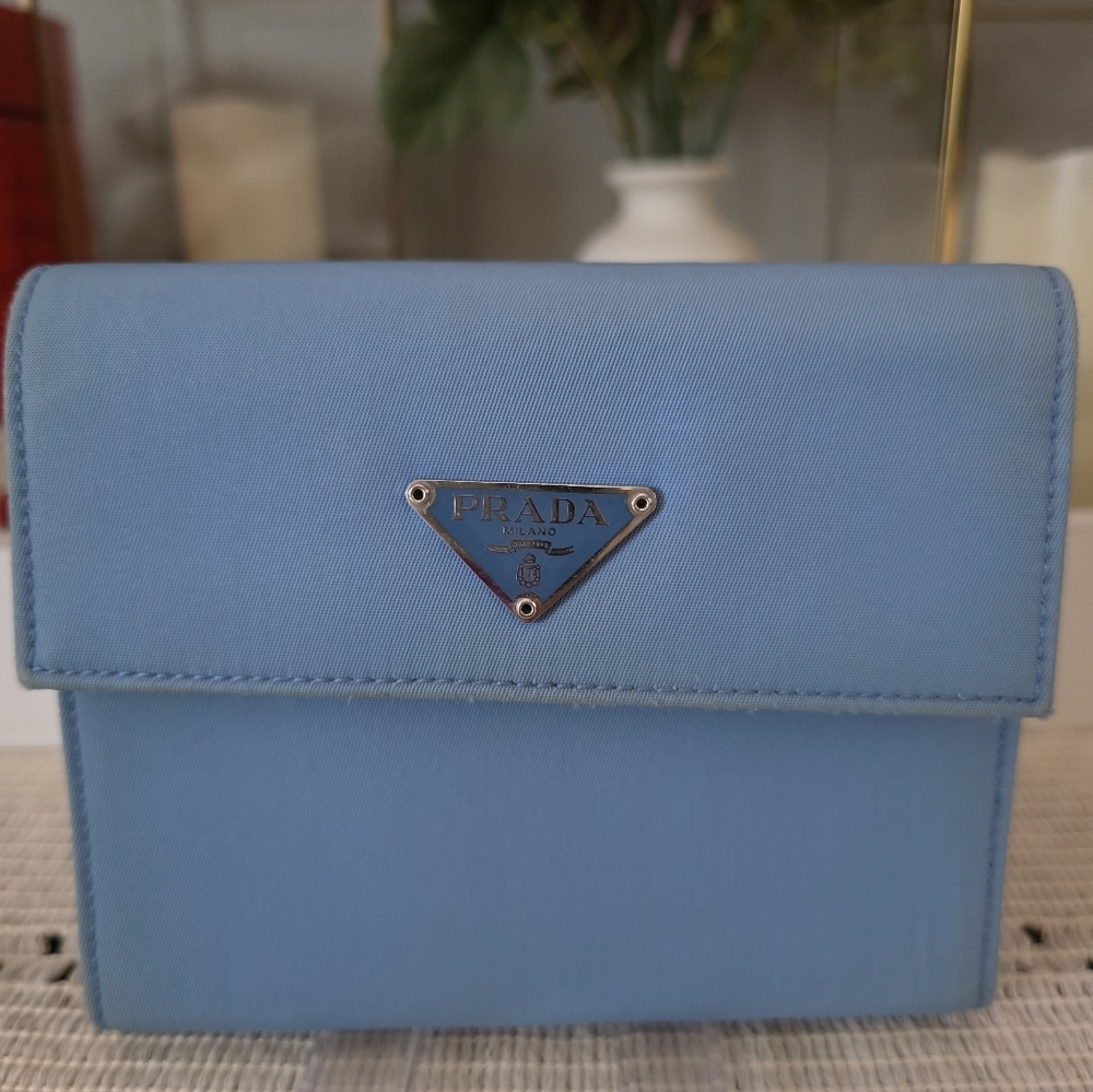Prada Blue Wallet